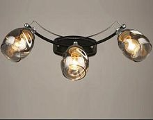 Люстра потолочная трехрожковая Мелодия Света Е27 220В Черная картинка 